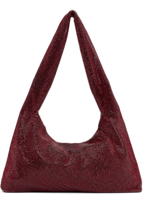 KARA Red Crystal Mesh Armpit Bag