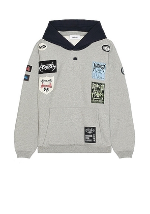 Ambush After Hooded Sweater in Light Grey Navy - Grey. Size XL/1X (also in L).