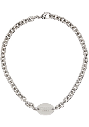 Dsquared2 Silver D2 Tag Chain Necklace