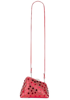THE ATTICO Midnight Clutch in Vibrant Red - Red. Size all.
