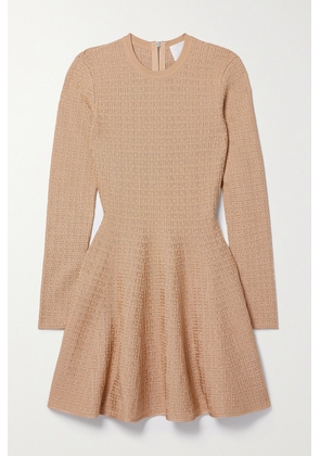 Givenchy - Jacquard-knit Mini Dress - Brown - small,medium,large
