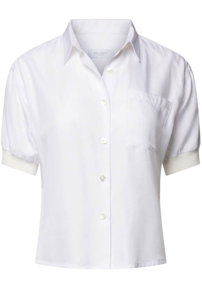 Equipment puff-sleeve button-up shirt - White