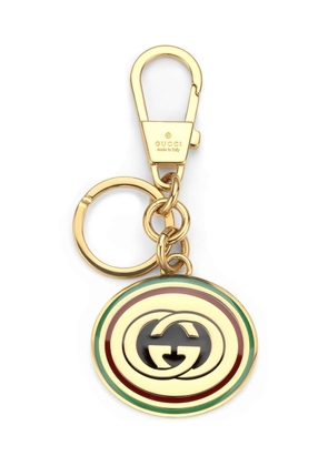 Gucci Interlocking G logo keyring - Gold