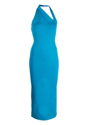 Galvan London Artemis halterneck dress - Blue