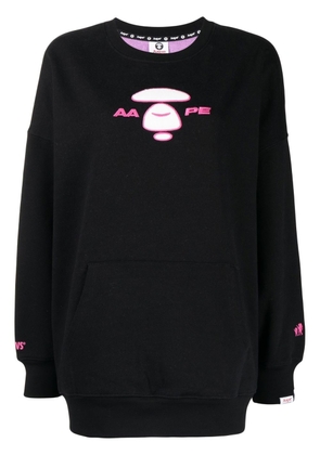 AAPE BY *A BATHING APE® logo-print sweatshirt - Black