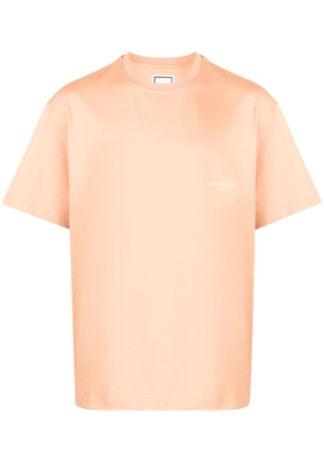 Wooyoungmi logo-print cotton T-shirt - Orange