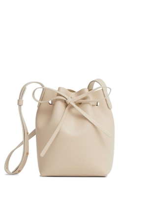 Mansur Gavriel mini leather bucket bag - Neutrals