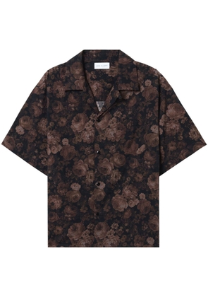 John Elliott floral-print button-up shirt - Brown