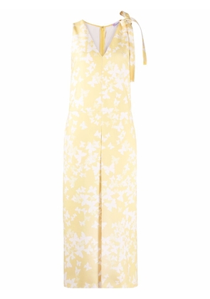 RED Valentino butterfly-print jumpsuit - Yellow