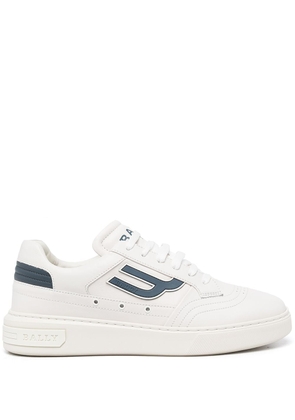 Bally embossed-logo leather sneakers - White