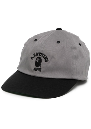 A BATHING APE® logo-print baseball cap - Grey