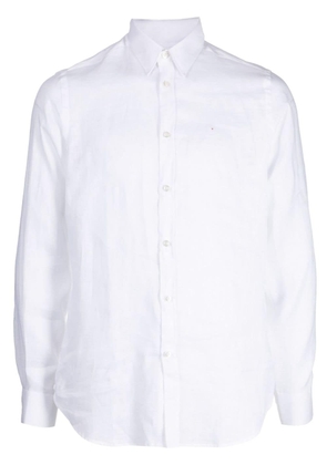 Leathersmith of London long-sleeve linen shirt - White