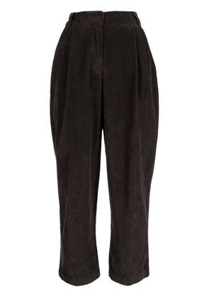 YMC Market high-waisted corduroy trousers - Brown