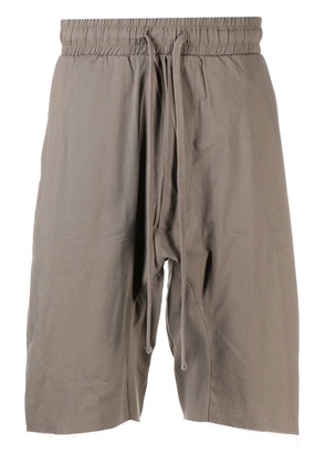 Thom Krom drop-crotch drawstring shorts - Grey