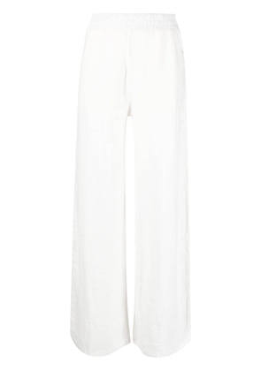 Thom Krom wide leg linen trousers - White