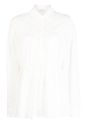 Matteau embroidered drawstring tunic - White