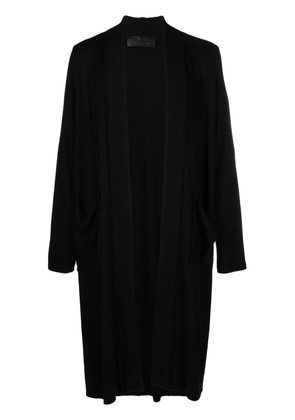 Atu Body Couture x Tessitura draped knitted cardi-coat - Black