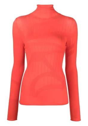 Dion Lee intarsia ribbed-knit jumper - Red