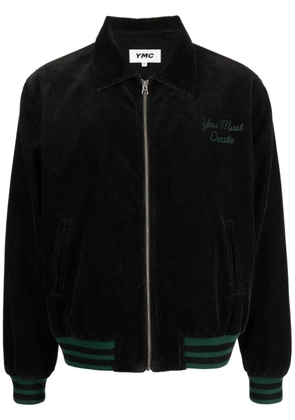 YMC Jets logo-embroidered bomber jacket - Black