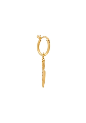 True Rocks knife detail hoop earrings - Gold