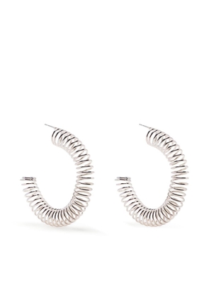 BAR JEWELLERY Roule spiral hoop earrings - Silver