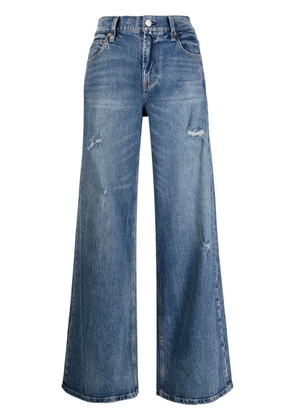 alice + olivia Trish mid-rise wide-leg jeans - Blue