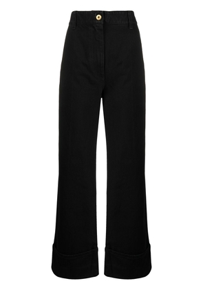 Patou wide-leg trousers - Black