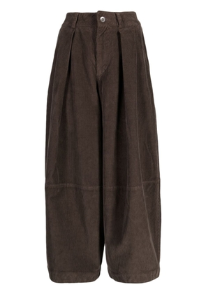 YMC Deadbeat corduroy cotton trousers - Brown