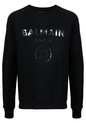 Balmain logo-print sweatshirt - Black