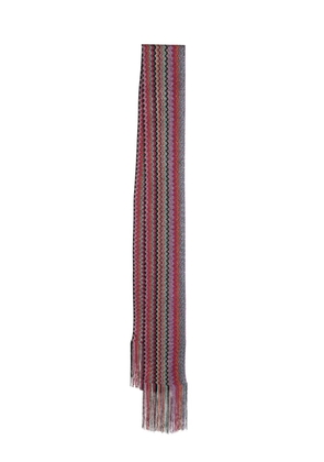 Missoni zigzag-print fringe-detailing scarf - Multicolour