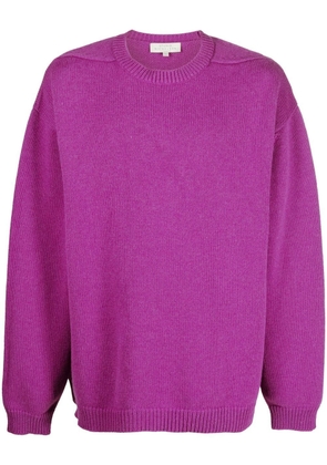 Studio Nicholson ribbed-knit oversize jumper - Purple