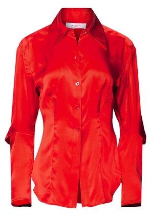 Equipment Bailey fitted silk shirt - Red