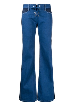 Dion Lee flared denim jeans - Blue