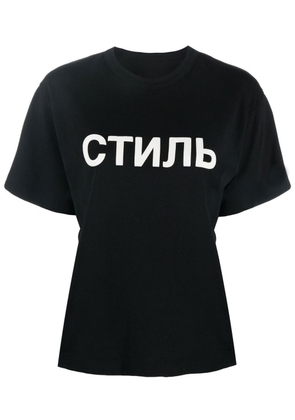 Heron Preston graphic logo-print T-shirt - Black