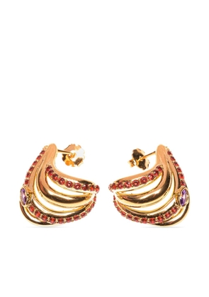 Bally Soir crystal embellished earrings - Gold