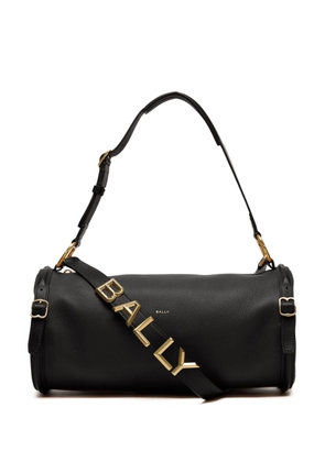 Bally Barrel logo-lettering shoulder bag - Black