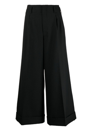 Comme Des Garçons high-waist cropped wide trousers - Black