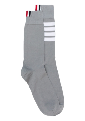 Thom Browne 4-Bar mid-calf socks - Grey