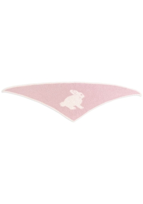 Sleeper animal-pattern head scarf - Pink