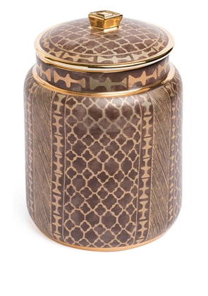 L'Objet Fortuny canister - Brown