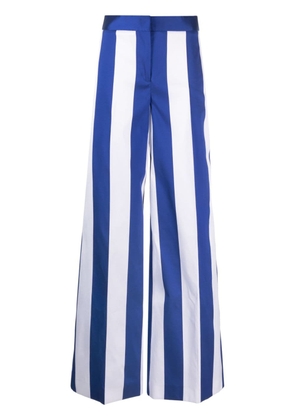 Moschino striped wide-leg trousers - Blue