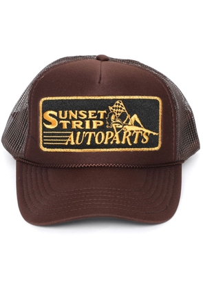 Local Authority Sunset Strip Autoparts trucker cap - Brown