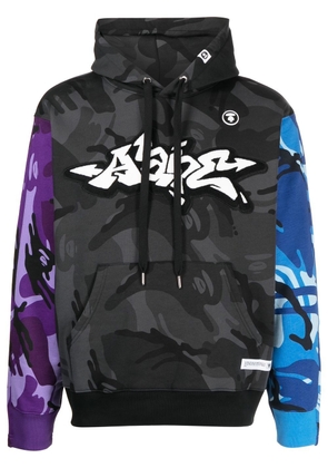 AAPE BY *A BATHING APE® contrast-sleeves camouflage hoodie - Multicolour