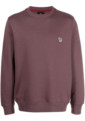 PS Paul Smith logo-appliqué cotton sweatshirt - Red