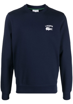 Lacoste logo-patch long-sleeve sweatshirt - Blue