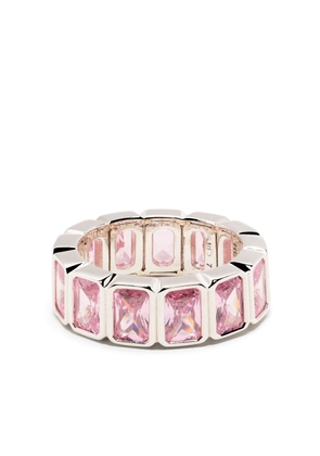 Hatton Labs emerald-cut eternity ring - Pink