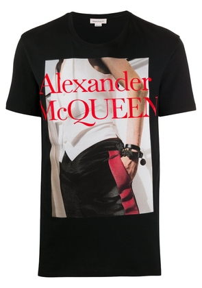 Alexander McQueen photograph print T-shirt - Black