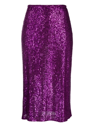Baum Und Pferdgarten sequin-embellished midi skirt - Purple