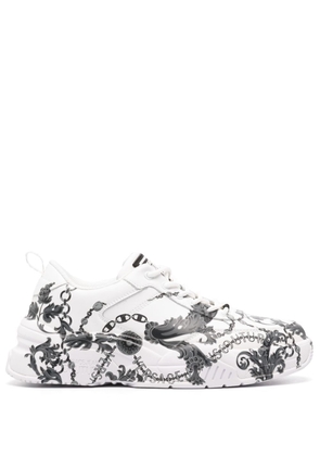 Versace Jeans Couture Chain Couture leather sneakers - White
