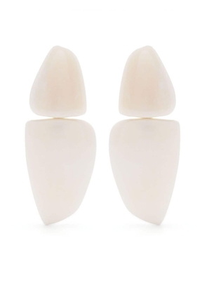 Monies statement drop earrings - White